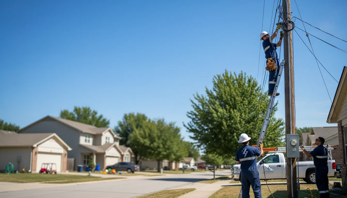 Residential electrician providing installation services in Aurora, MO